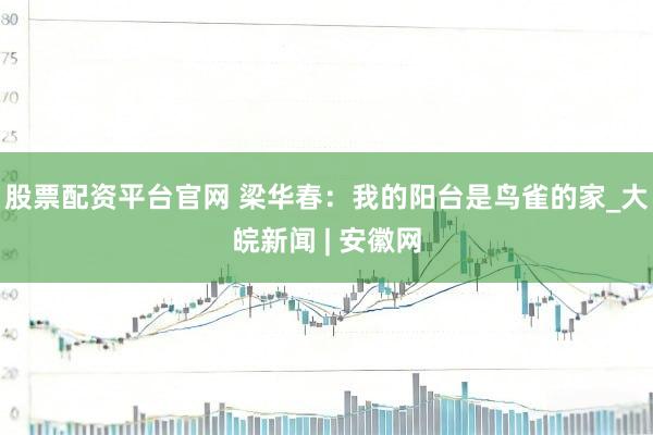 股票配资平台官网 梁华春：我的阳台是鸟雀的家_大皖新闻 | 安徽网